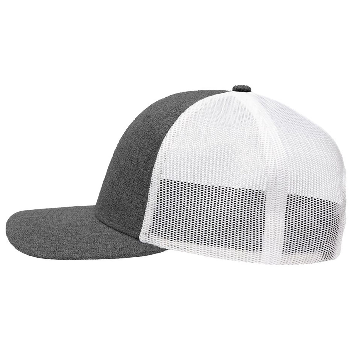 Sportsman X Hatch Grey/White Modern Six-Panel Trucker Fit Cap