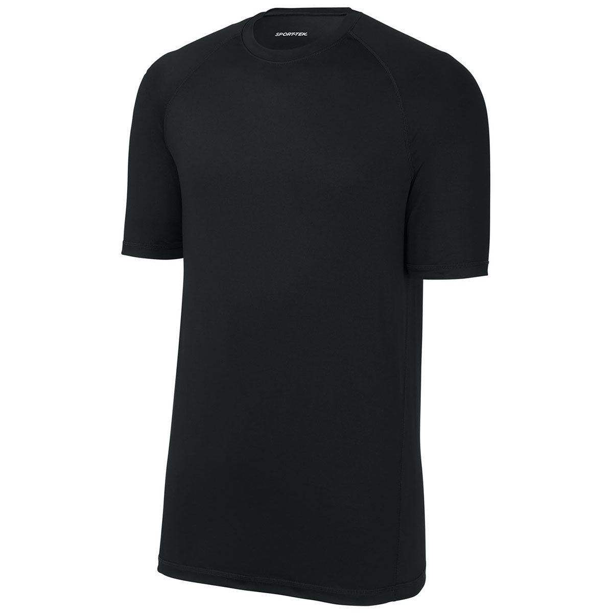 Sport-Tek Men's Black PosiCharge Compression 1/2-Sleeve Tee