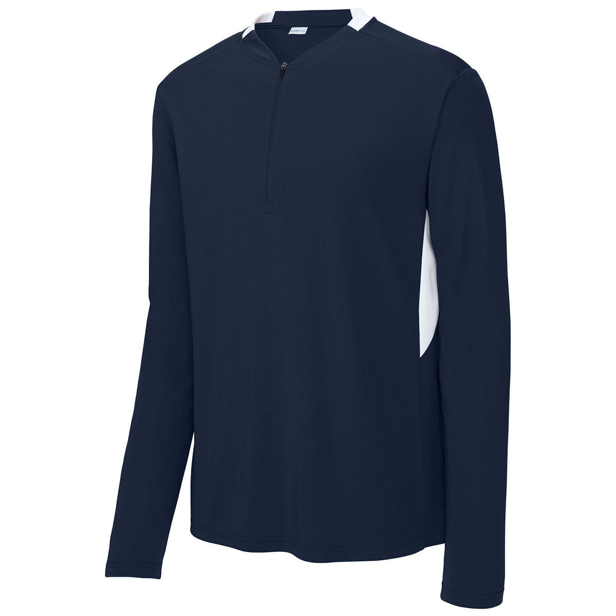 Sport-Tek Men's True Navy/White Club 1/4-Zip Pullover