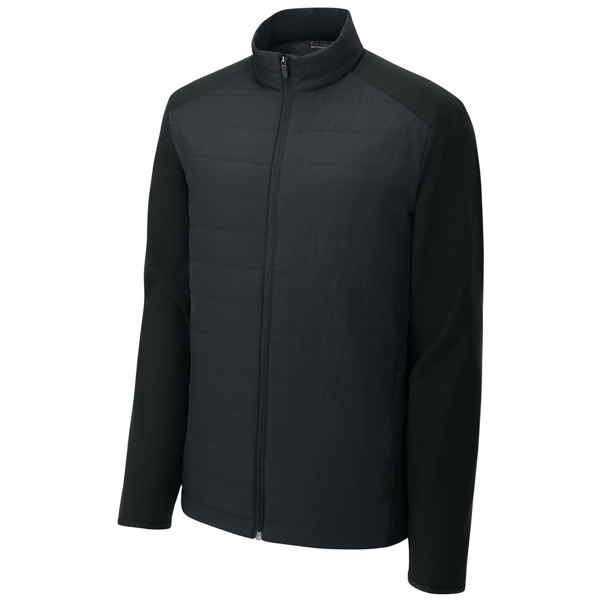 Sport-Tek Men's Black Teknical Hybrid Jacket