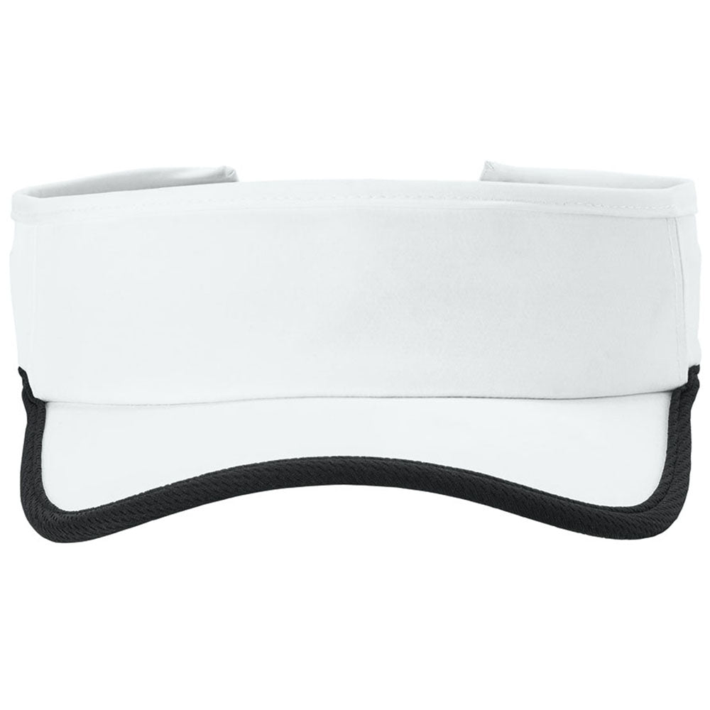 Sport-Tek White/Black Repeat Visor