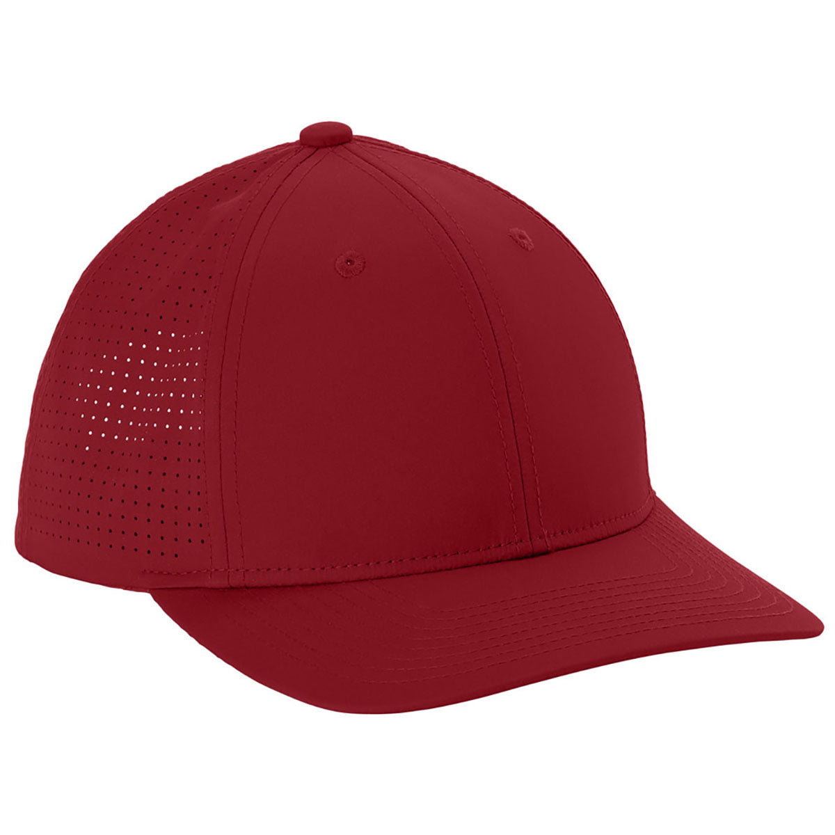 Sport-Tek Deep Red Pro-Cut Adjustable Cap