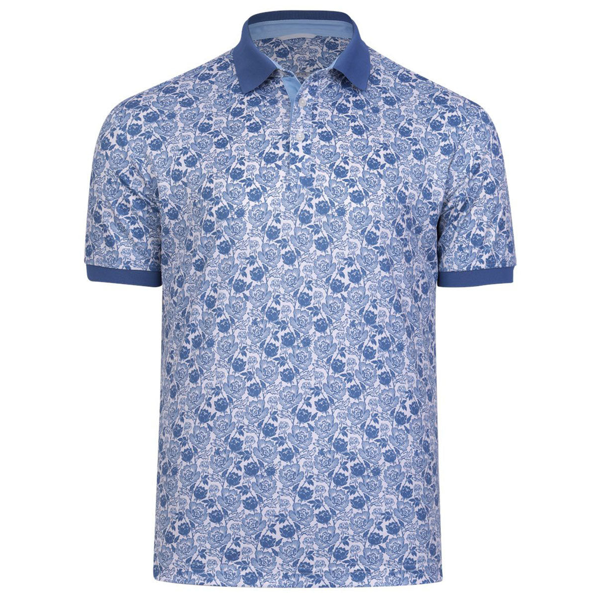 Swannies Men's Blue Shadow Haven Pique Polo