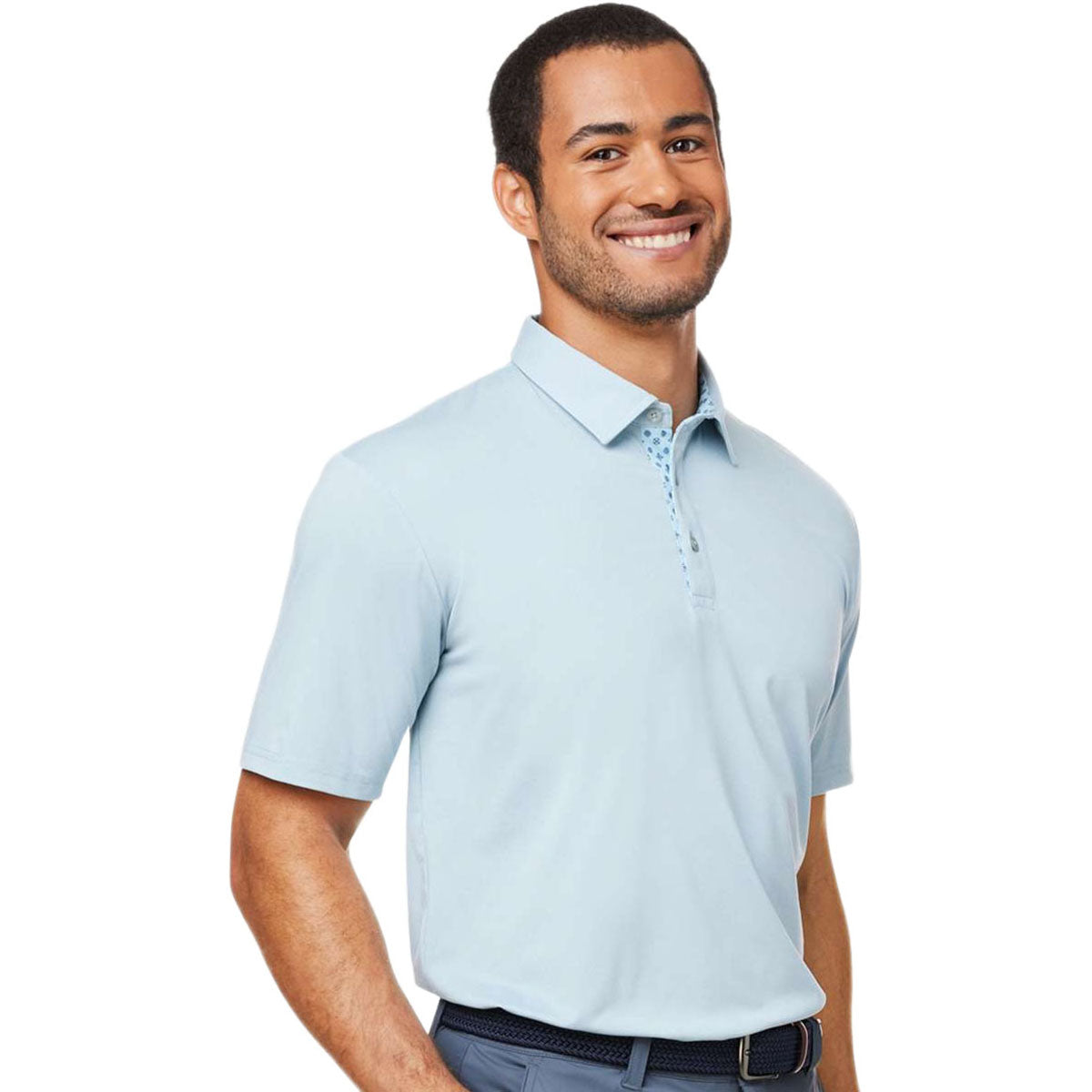 Swannies Men's Sky Heather James H Polo