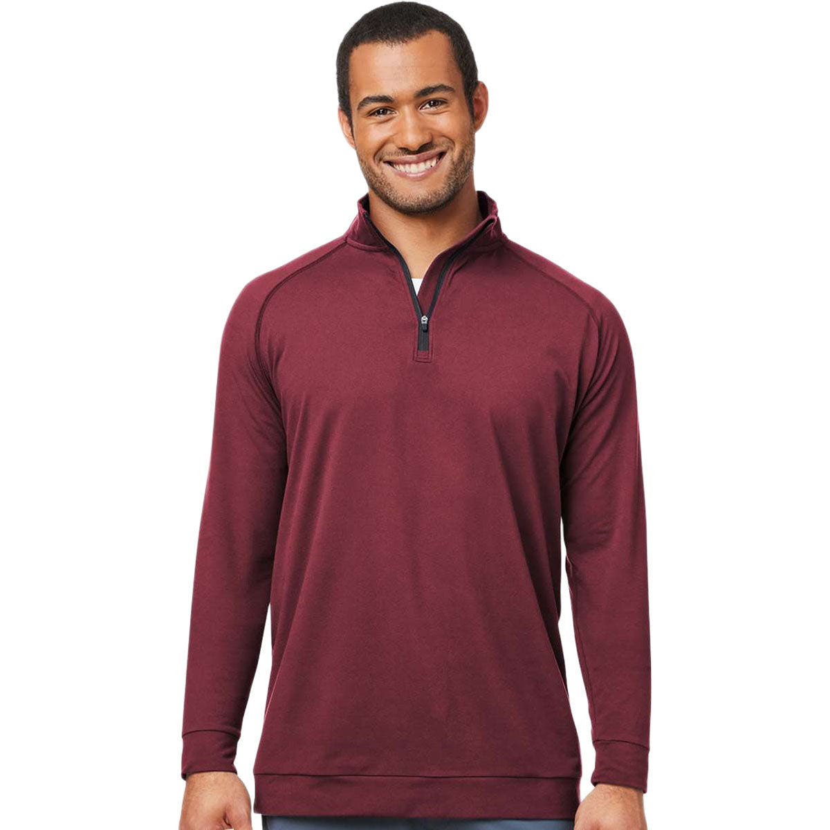 Swannies Men's Maroon Colt Quarter-Zip Pullover