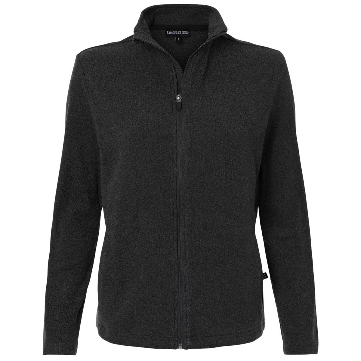 Swannies Women's Black Heather Emily Full-Zip
