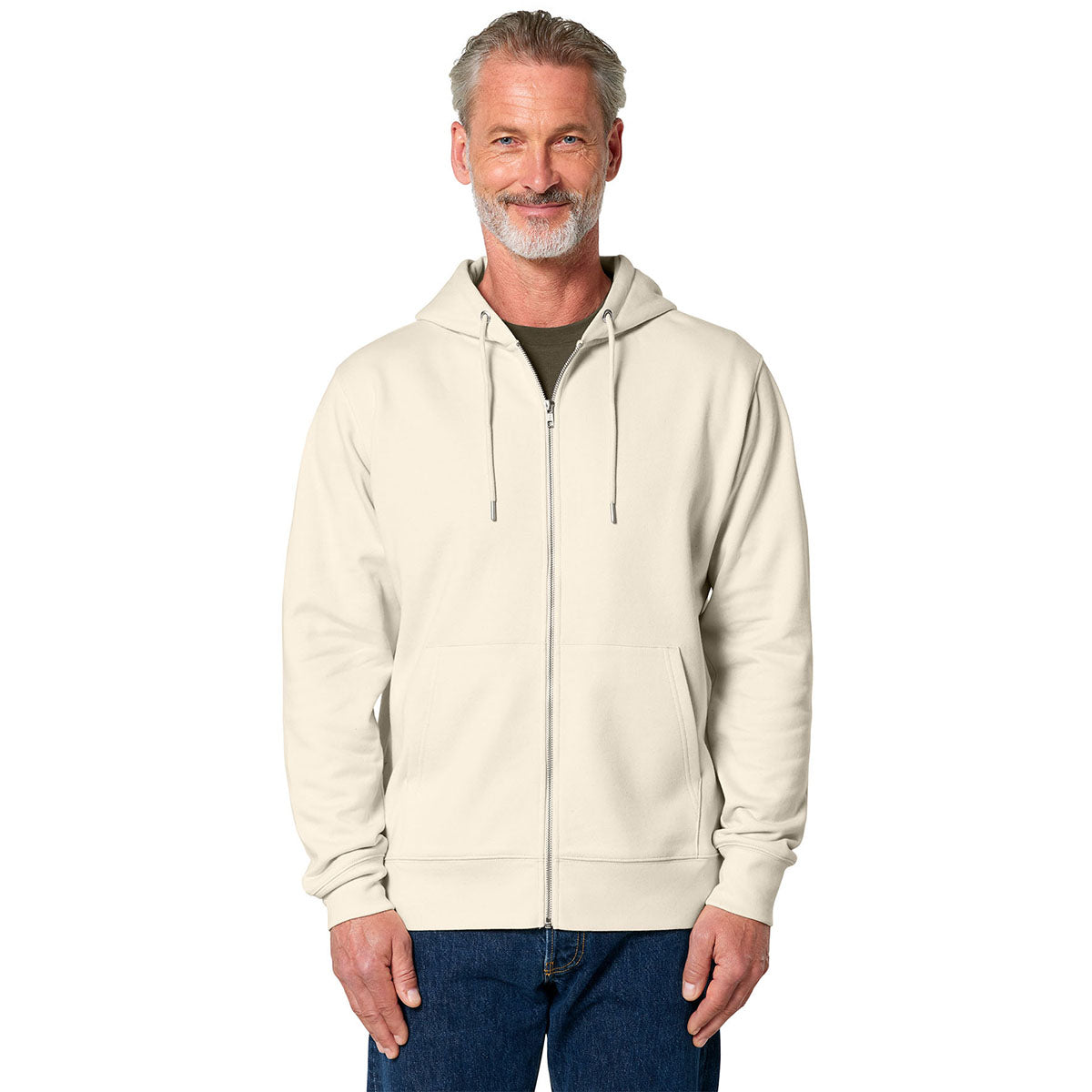 Stanley/Stella Unisex Natural Raw Cultivator 2.0 Full-Zip Hooded Sweatshirt