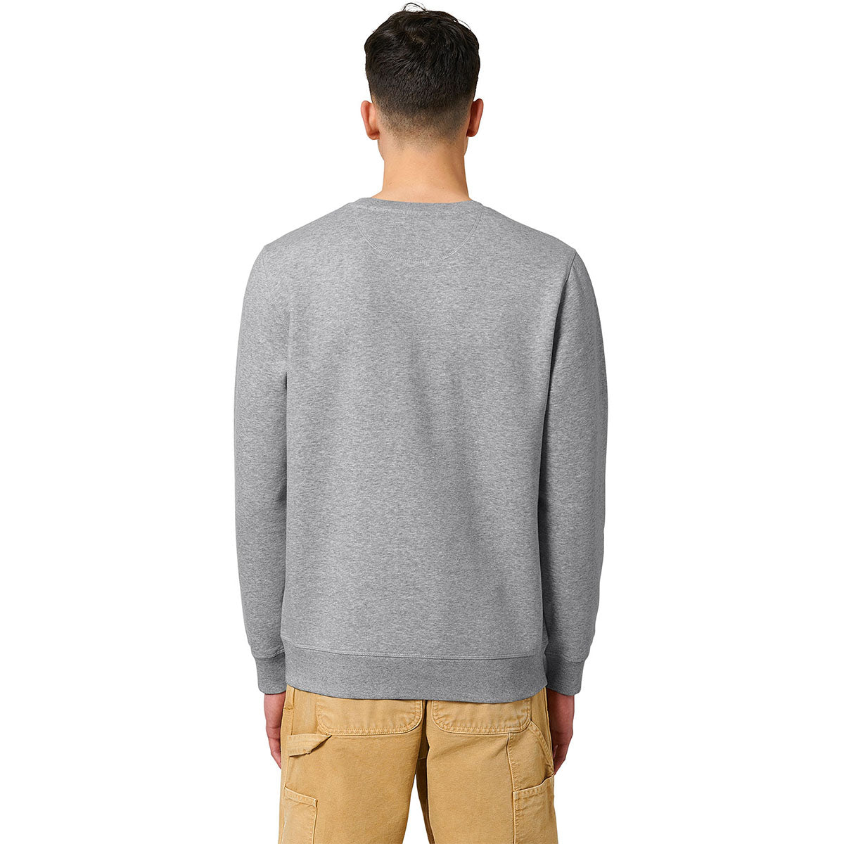 Stanley/Stella Unisex Heather Grey Roller Crewneck Sweatshirt