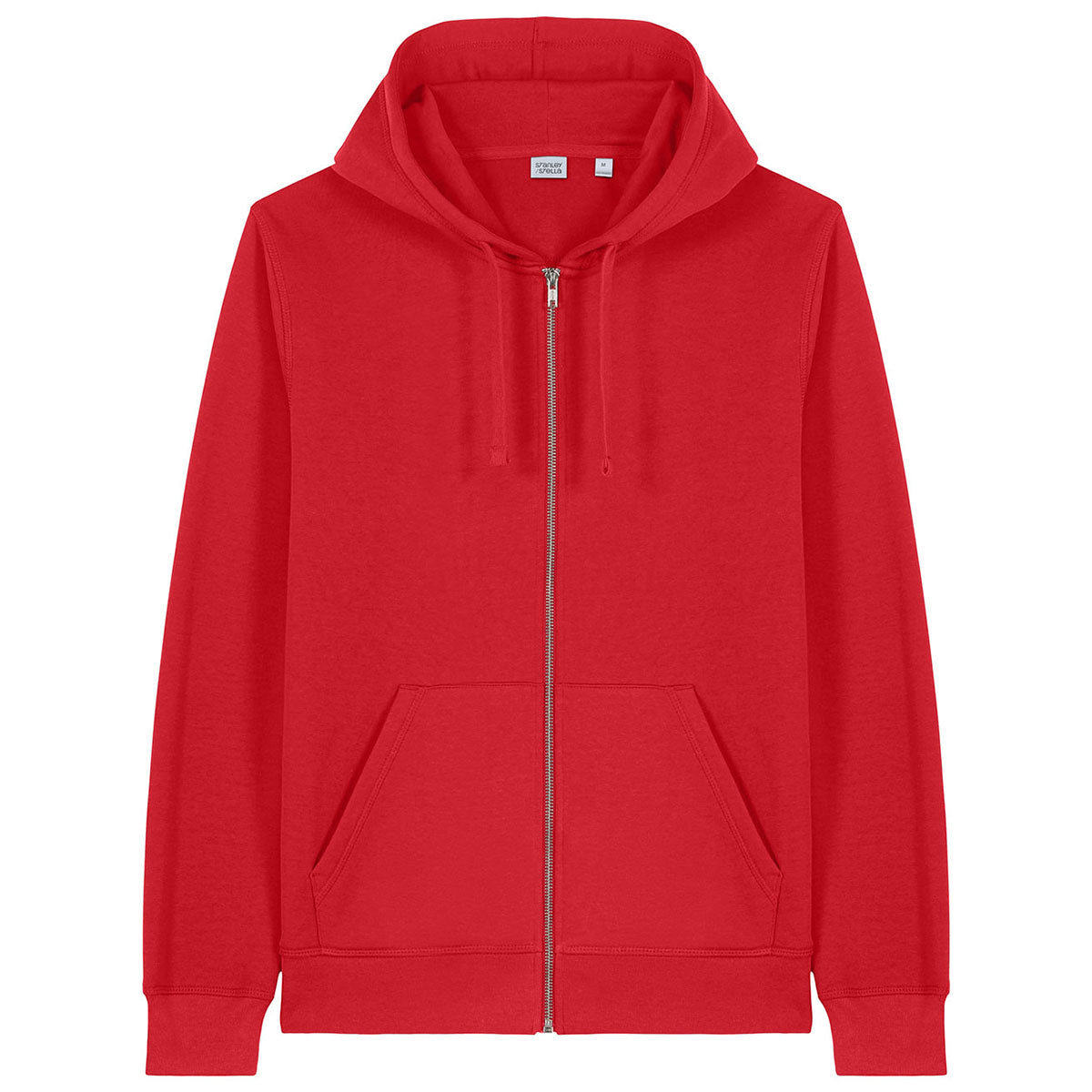 Stanley/Stella Unisex Red Mixer Full-Zip Hooded Sweatshirt
