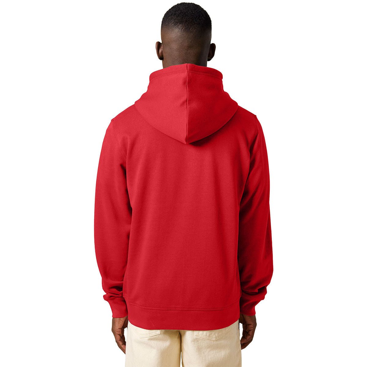 Stanley/Stella Unisex Red Mixer Full-Zip Hooded Sweatshirt