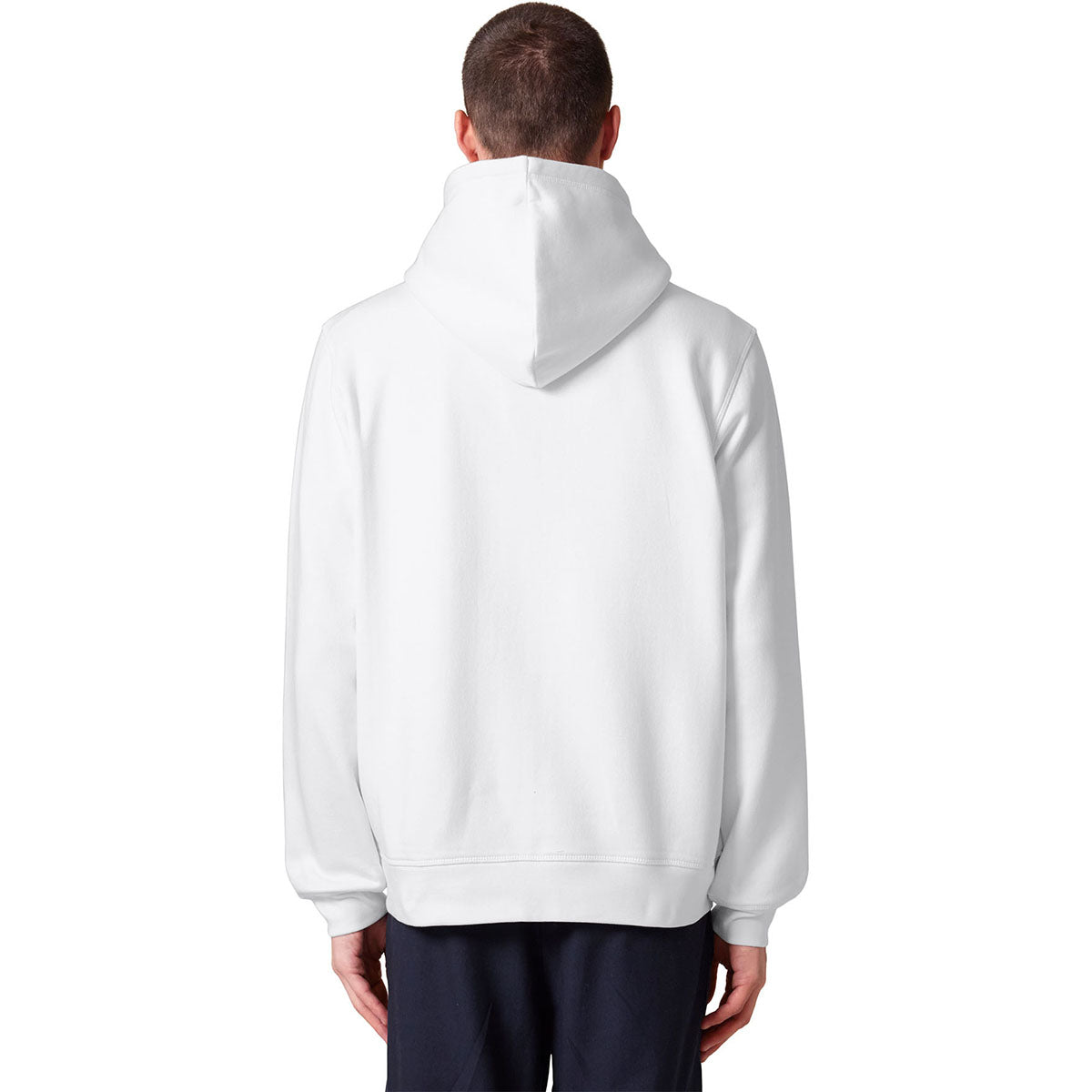 Stanley/Stella Unisex White Mixer Full-Zip Hooded Sweatshirt