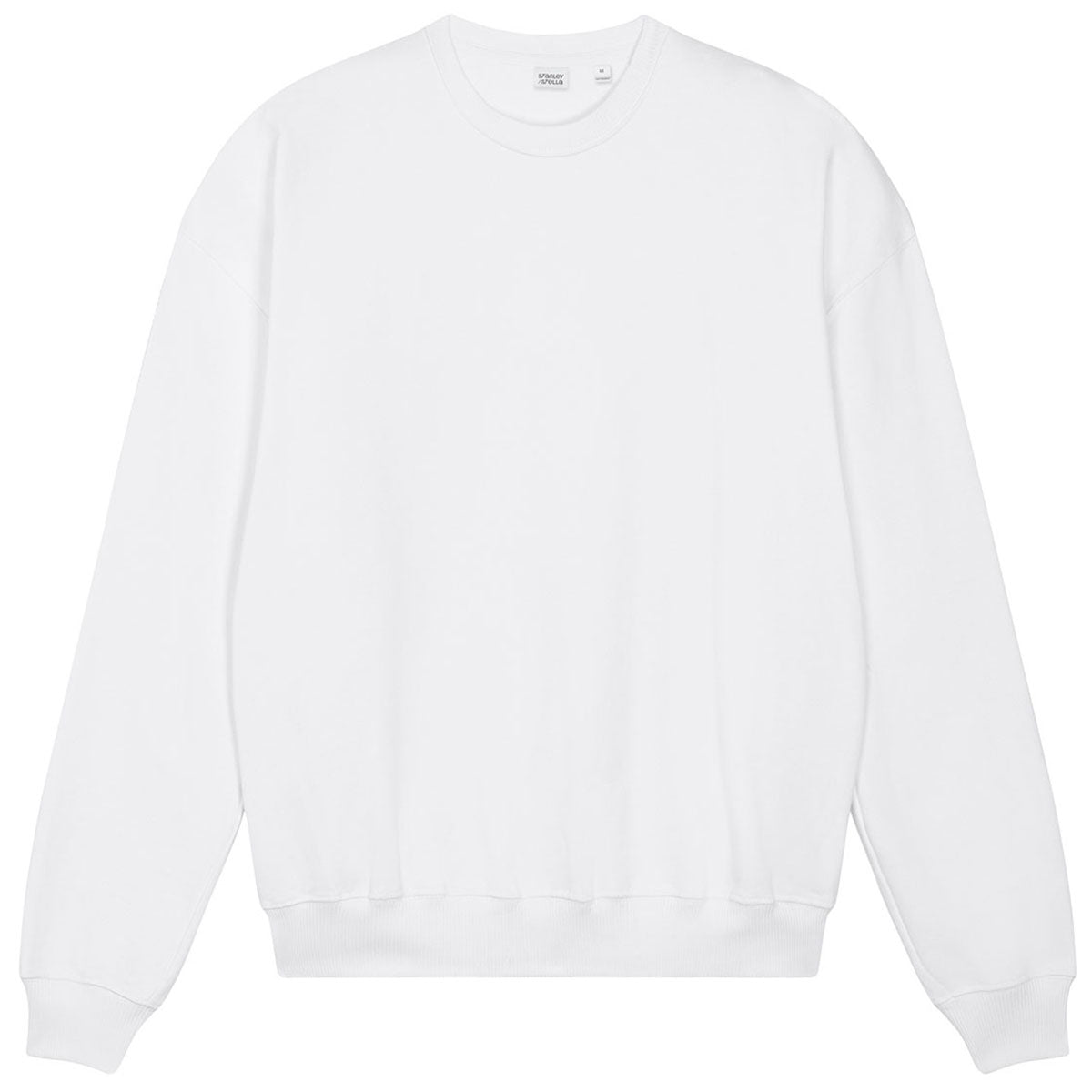 Stanley/Stella Unisex White Ledger Dry Crewneck Sweatshirt