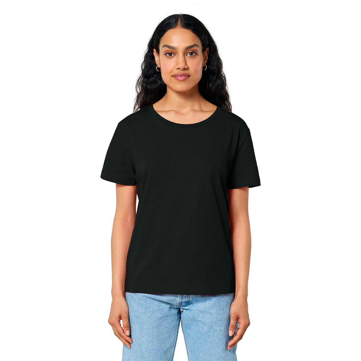 Stanley/Stella Women's Black Stella Serena Scoop Neck Tee