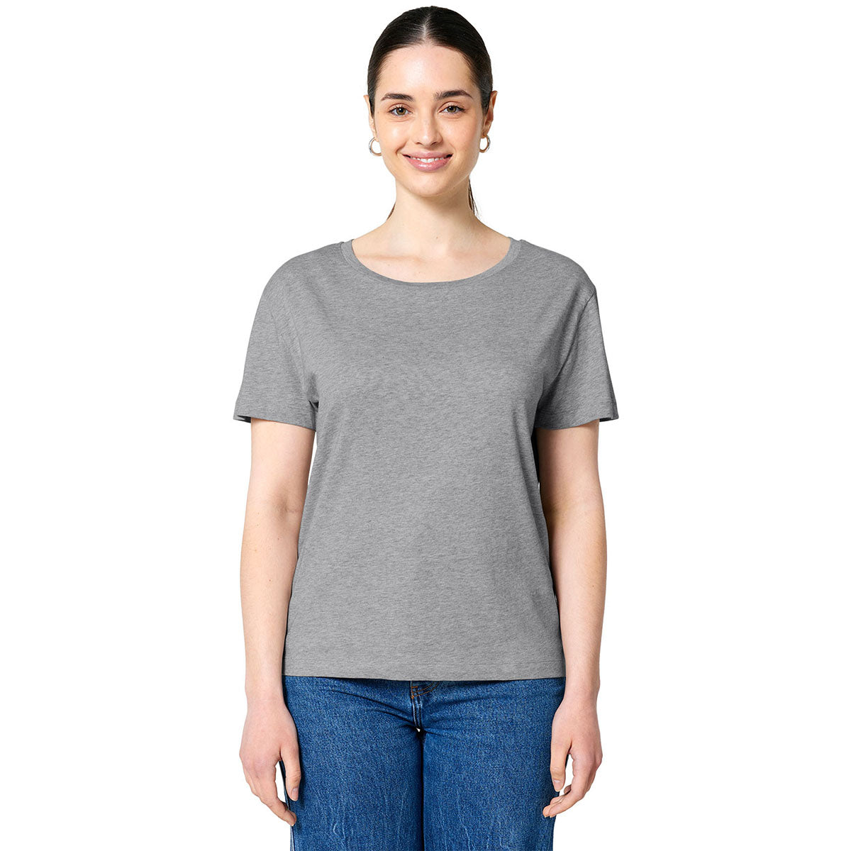Stanley/Stella Women's Heather Grey Stella Serena Scoop Neck Tee