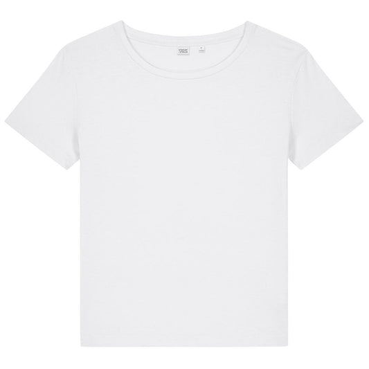 Stanley/Stella Women's White Stella Serena Scoop Neck Tee