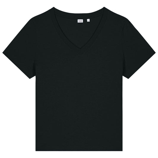 Stanley/Stella Women's Black Stella Isla V-Neck Tee