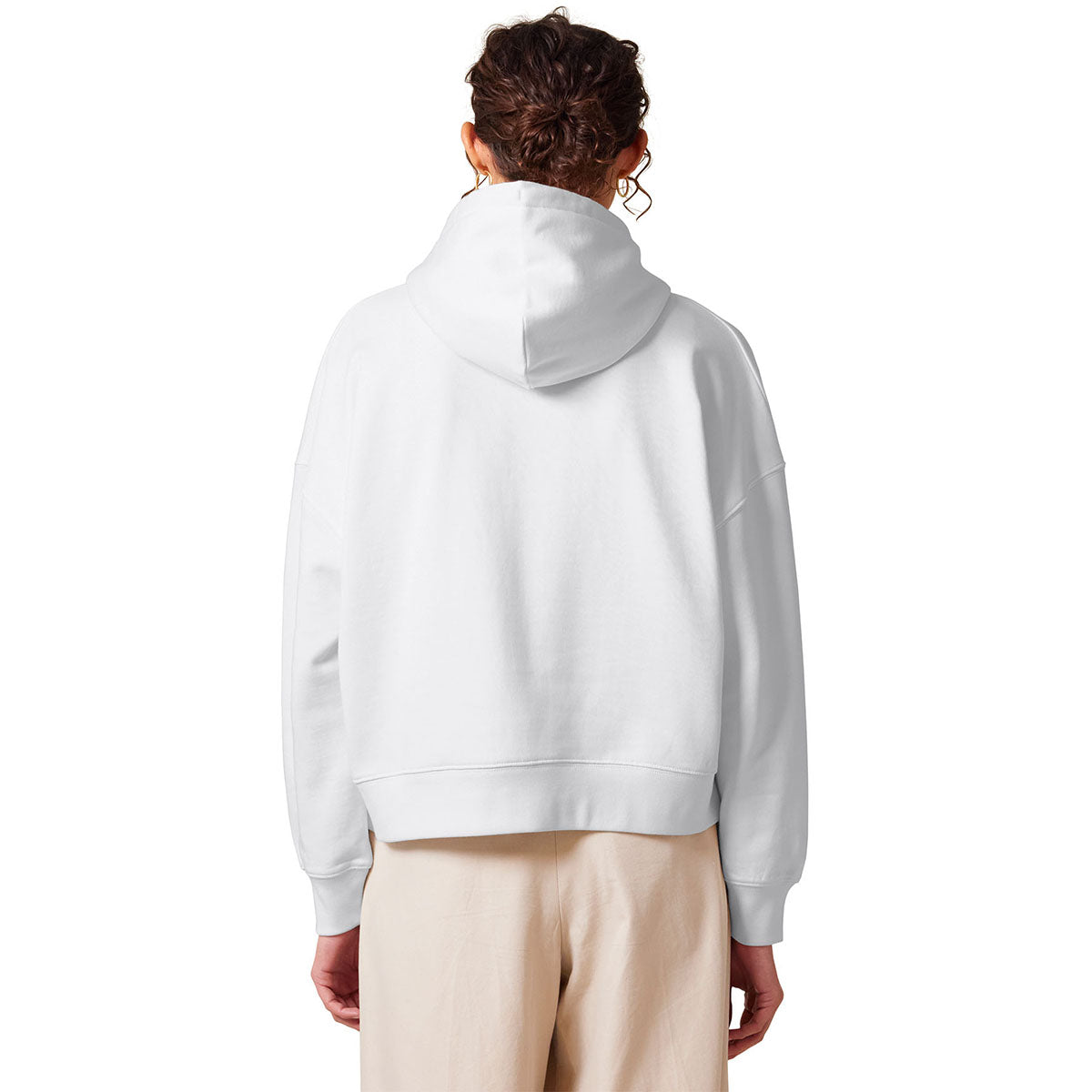 Stanley/Stella Women's White Stella Nora Hooded Sweatshirt