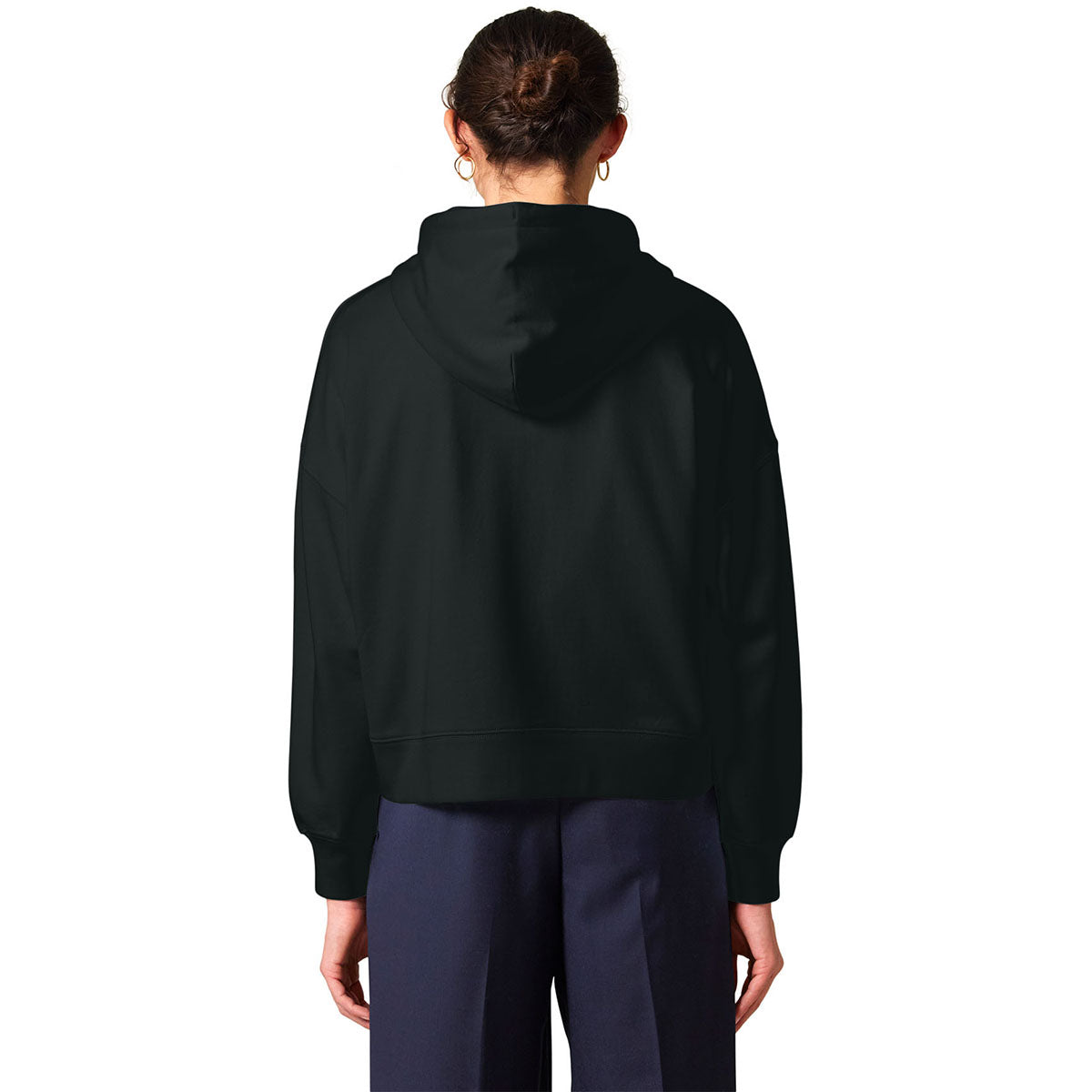 Stanley/Stella Women's Black Stella Ida Full-Zip Hooded Sweatshirt
