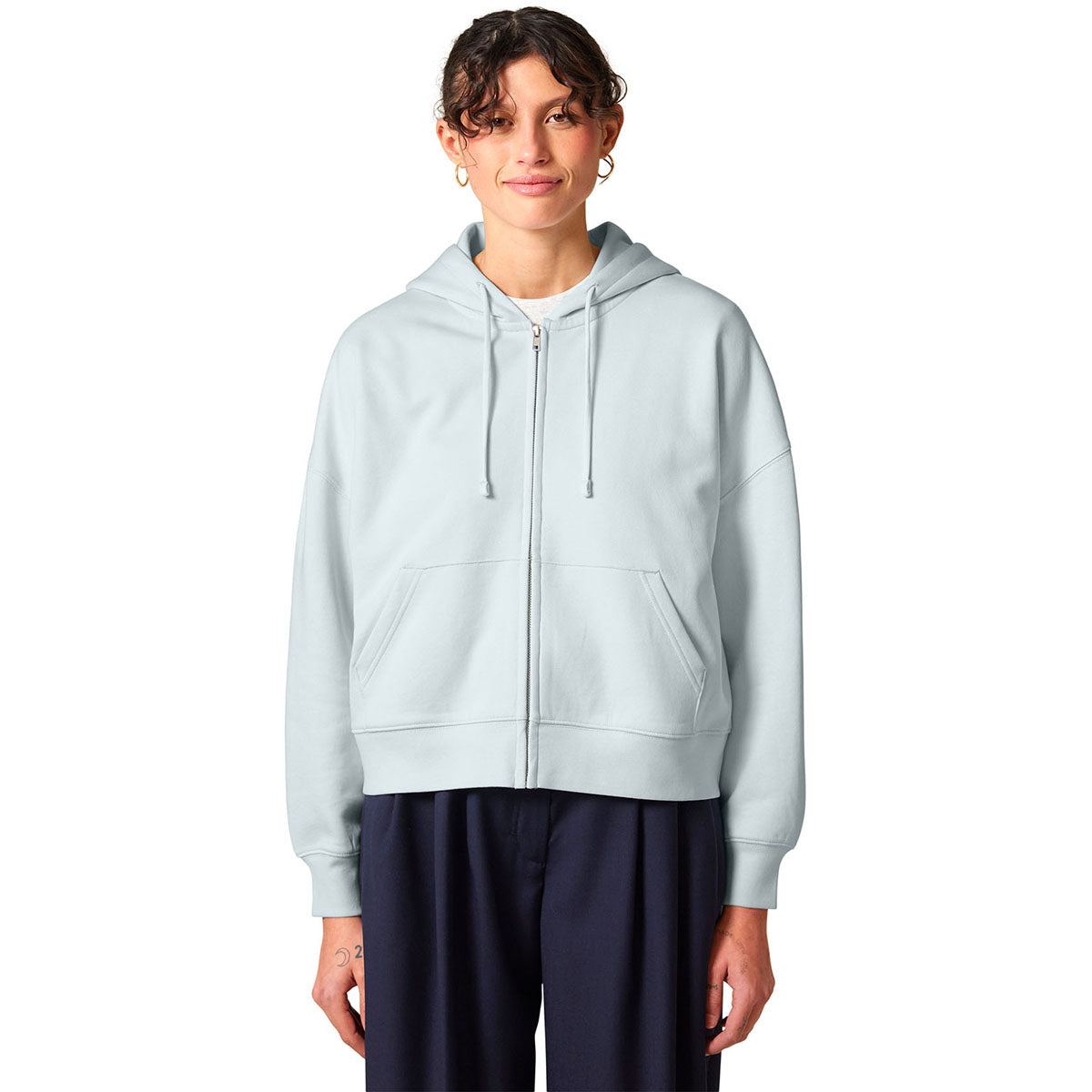 Stanley/Stella Women's Blue Ice Stella Ida Full-Zip Hooded Sweatshirt