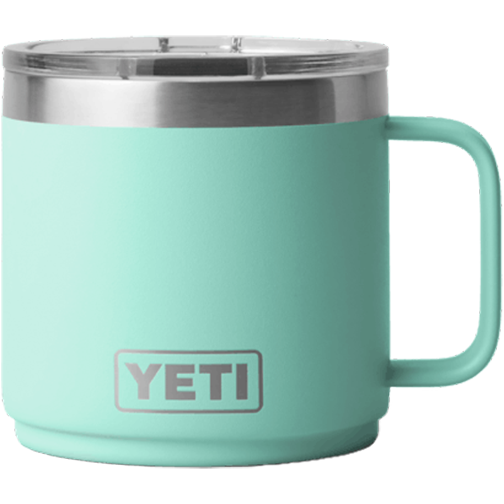 YETI Seafoam Rambler 14 oz Stackable Mug with Durasip Ceramic Lining