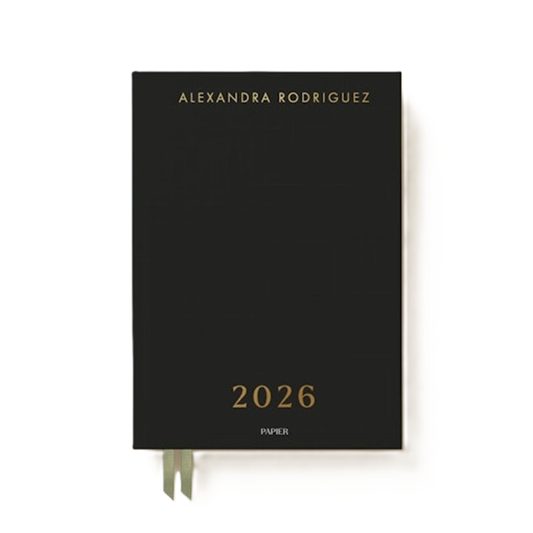 Papier Ink Black Shine Calendar Year Planner