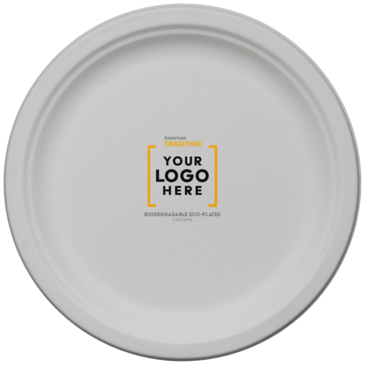 American Accents White Biodegradable Eco-Plates 10 Inches