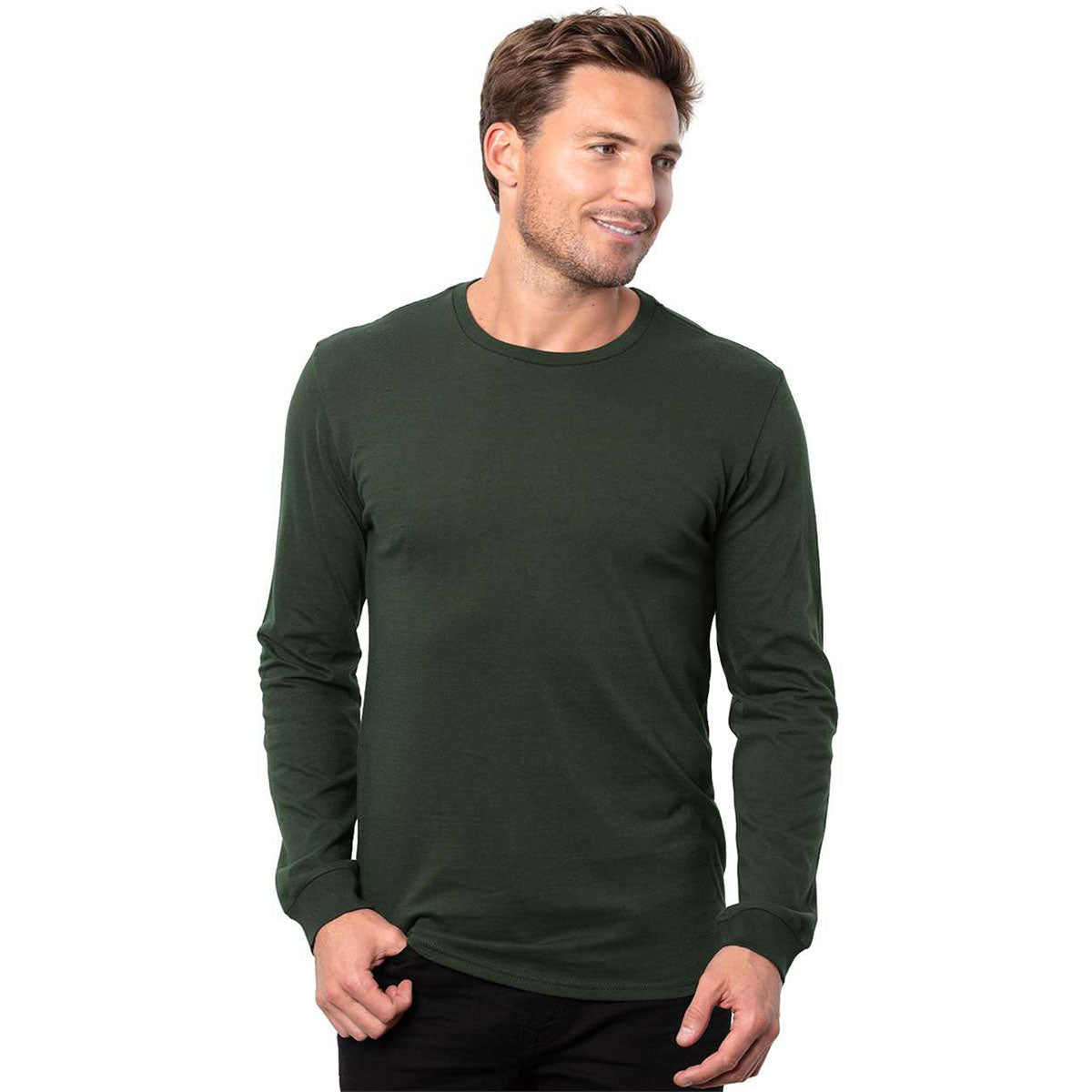 Threadfast Apparel Men's Forest Green Epic Long Sleeve T-Shirt