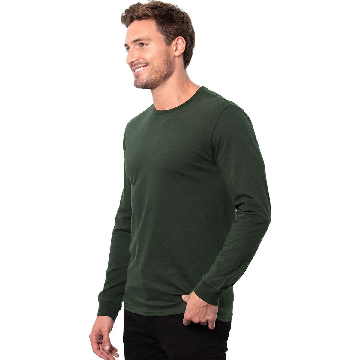 Threadfast Apparel Men's Forest Green Epic Long Sleeve T-Shirt