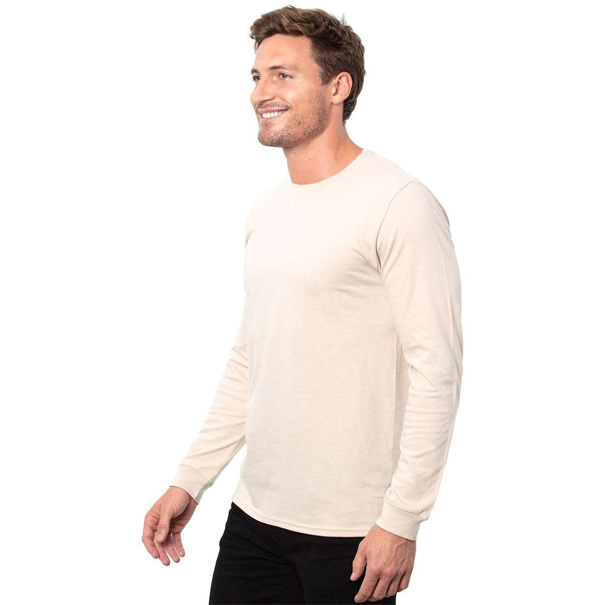 Threadfast Apparel Men's Natural Epic Long Sleeve T-Shirt