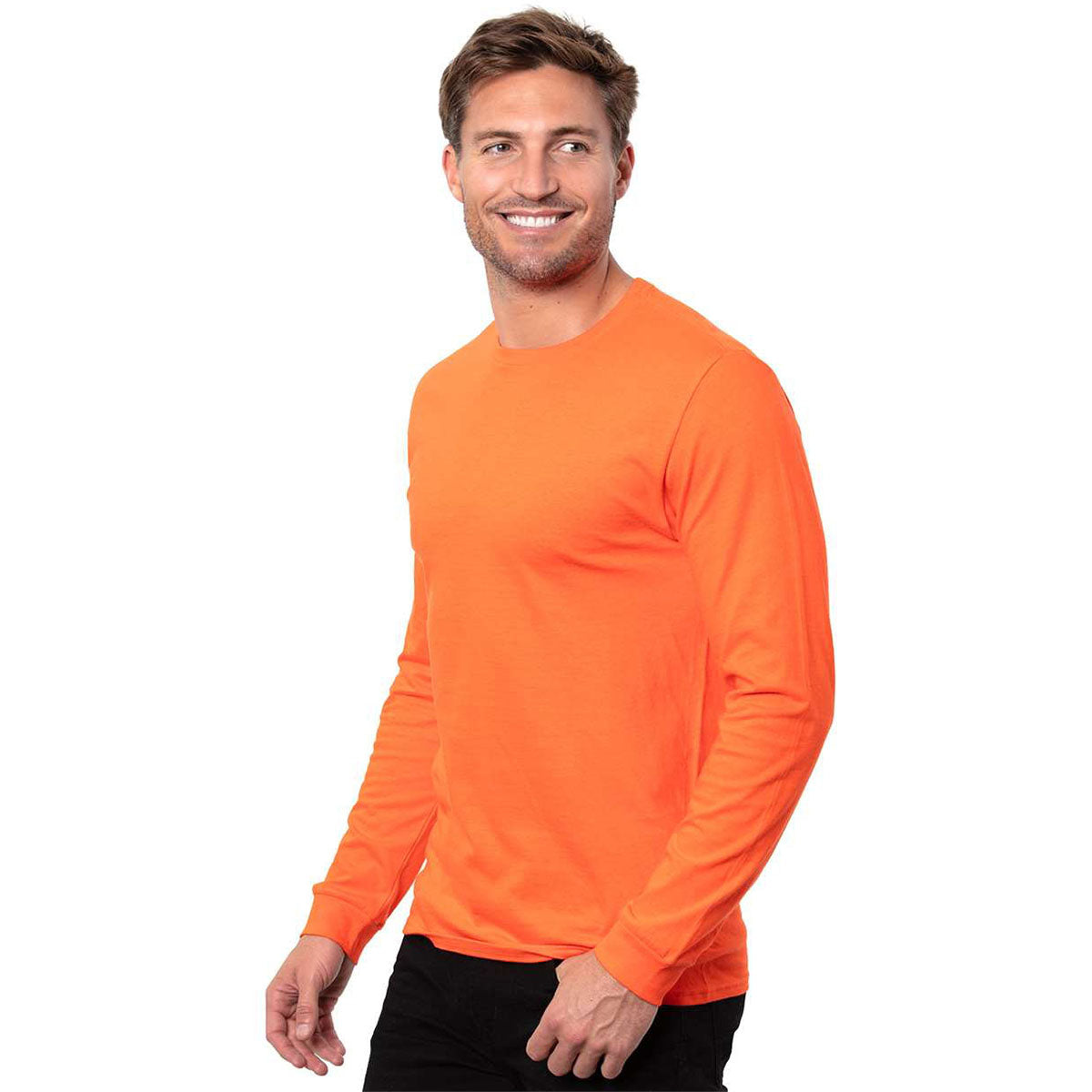 Threadfast Apparel Men's Orange Epic Long Sleeve T-Shirt