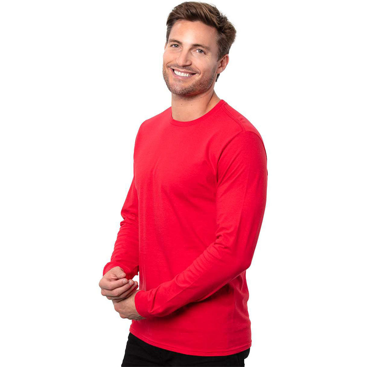 Threadfast Apparel Men's Red Epic Long Sleeve T-Shirt