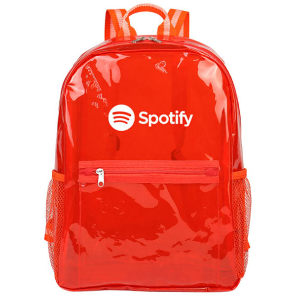 SnugZ Red Columbus Clear Backpack