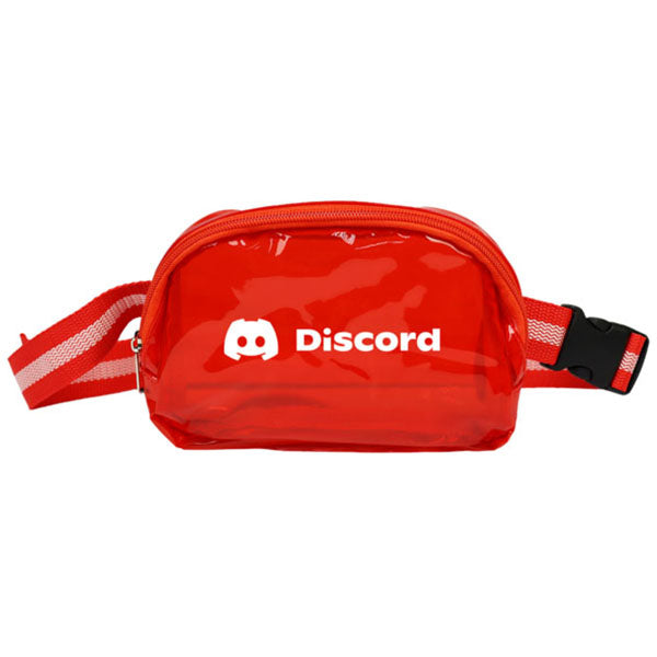 SnugZ Red Oakland Clear Belt Bag