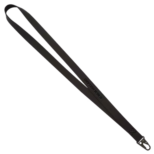 Snugz Black Lasso Lanyard with Heavy Duty Clip