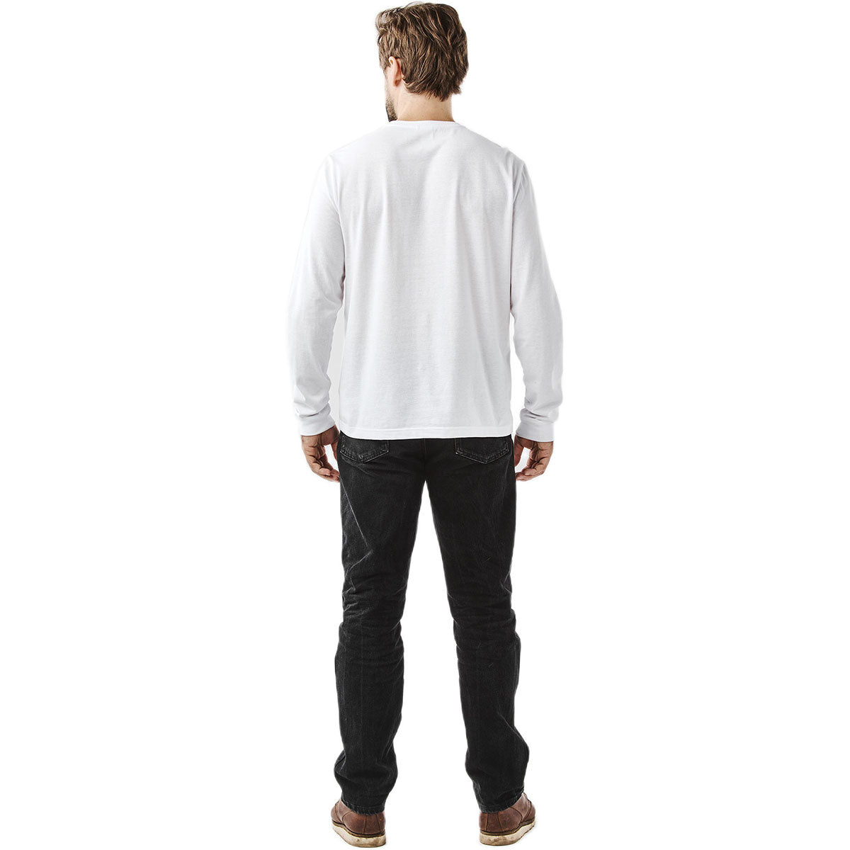 Stormtech Men's White Stockton Long Sleeve Tee