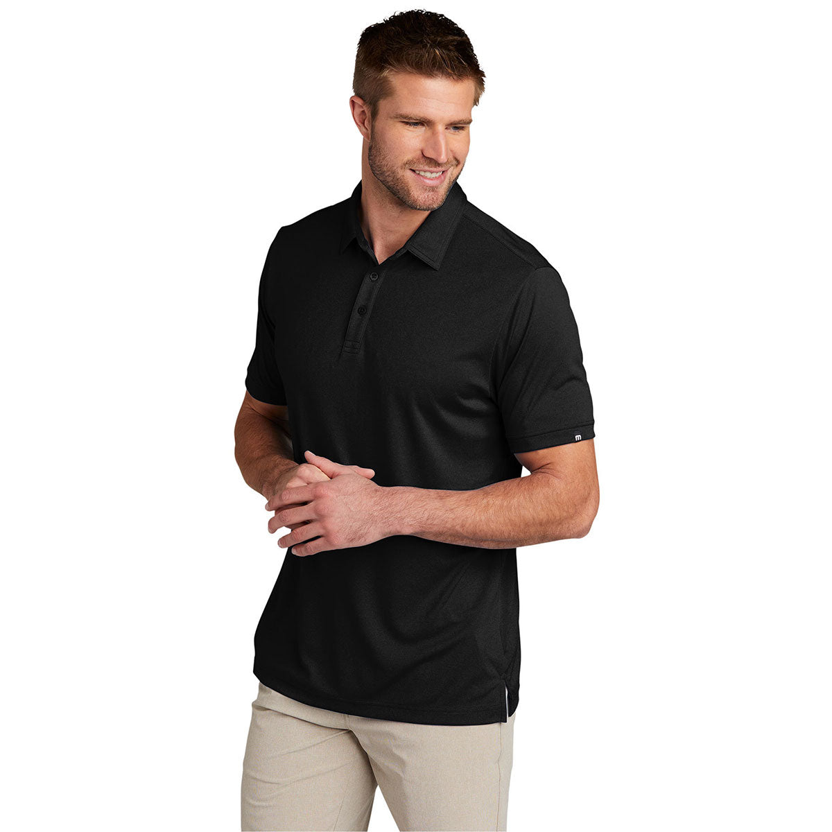 48-Hour TravisMathew Men's Black Coto Performance Polo
