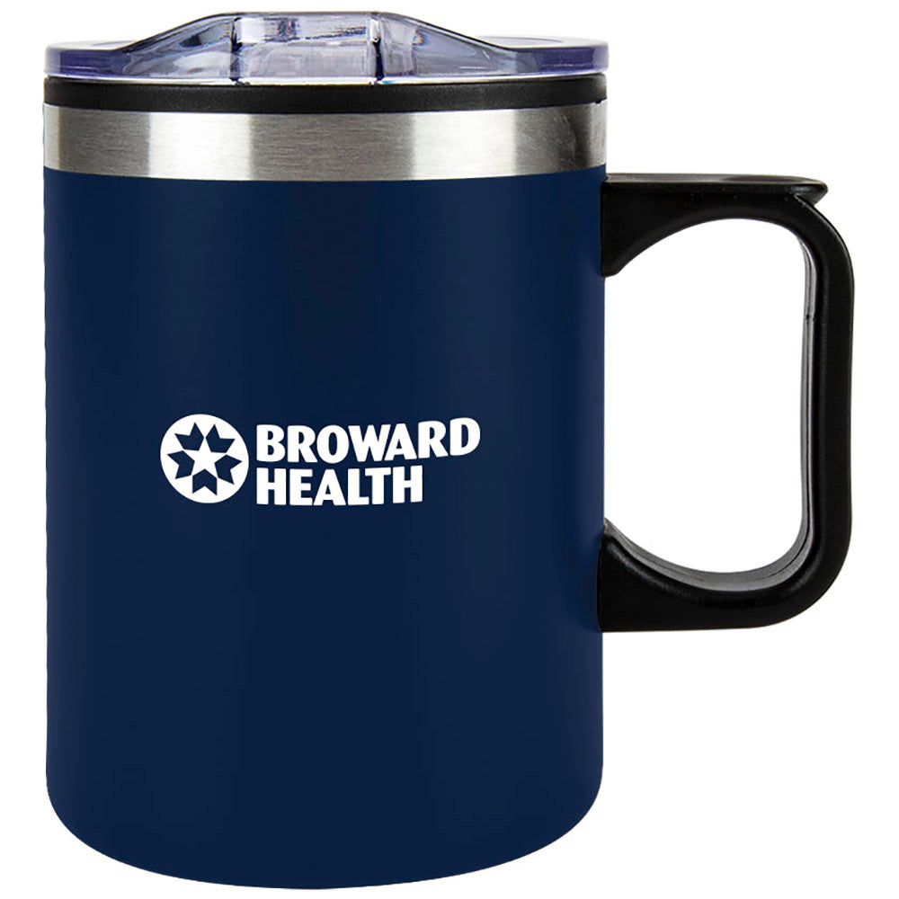 SnugZ Navy Eden 14oz. Travel Mug with Handle & Lock Lid