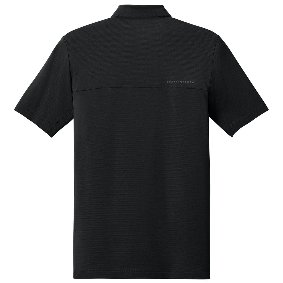 TravisMathew Men's Black Onward Polo