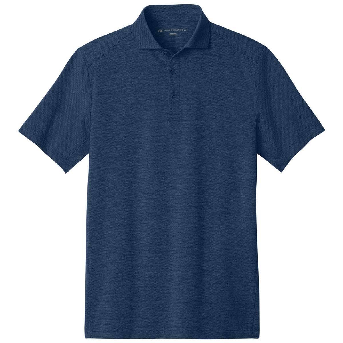 TravisMathew Men's Navy Heather Onward Polo