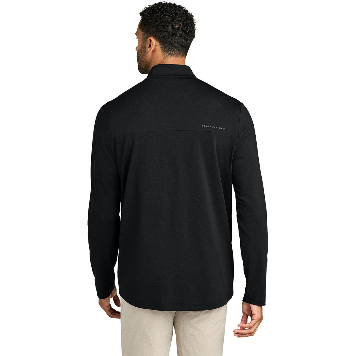 TravisMathew Men's Black Onward 1/4-Zip