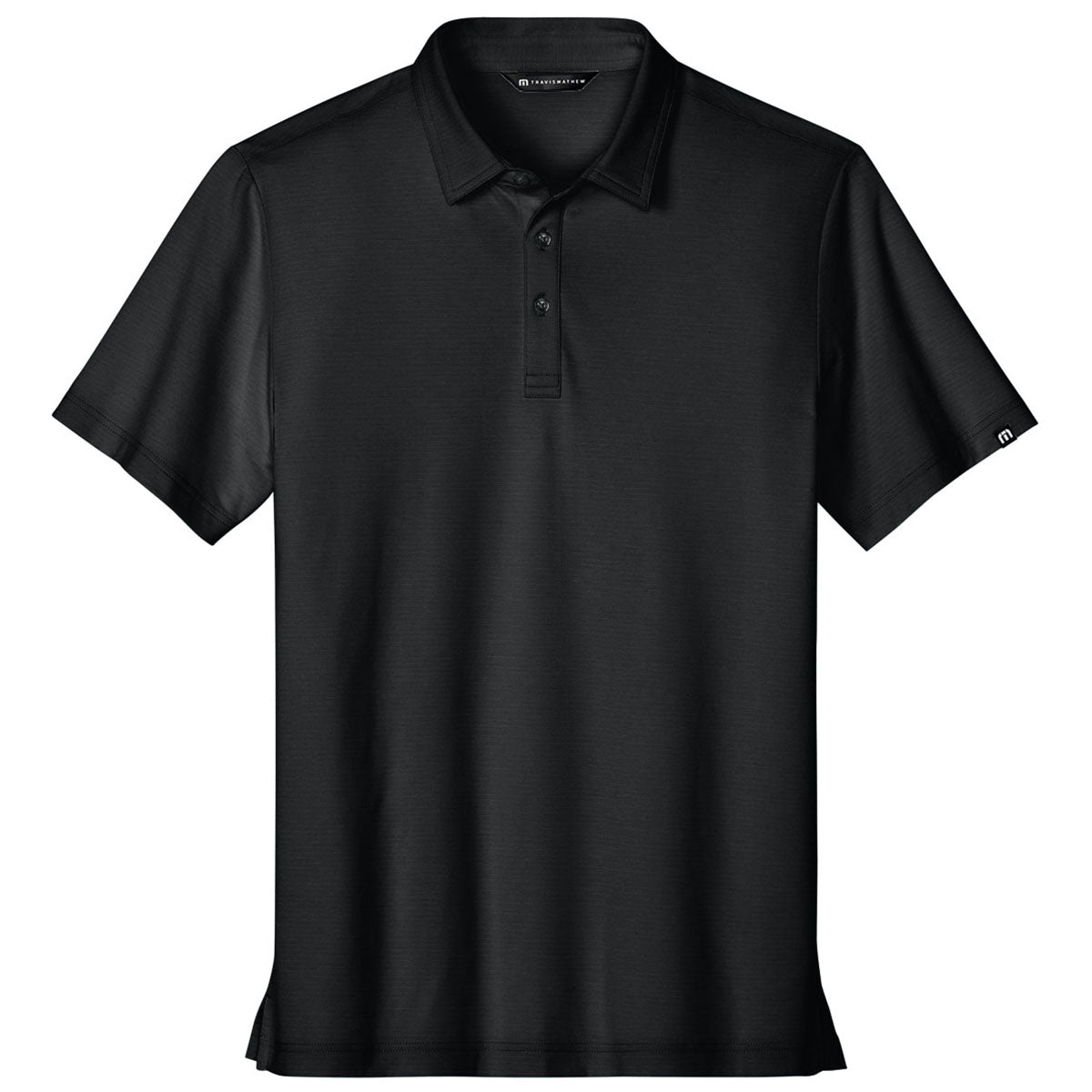TravisMathew Men's Black Crestview Polo