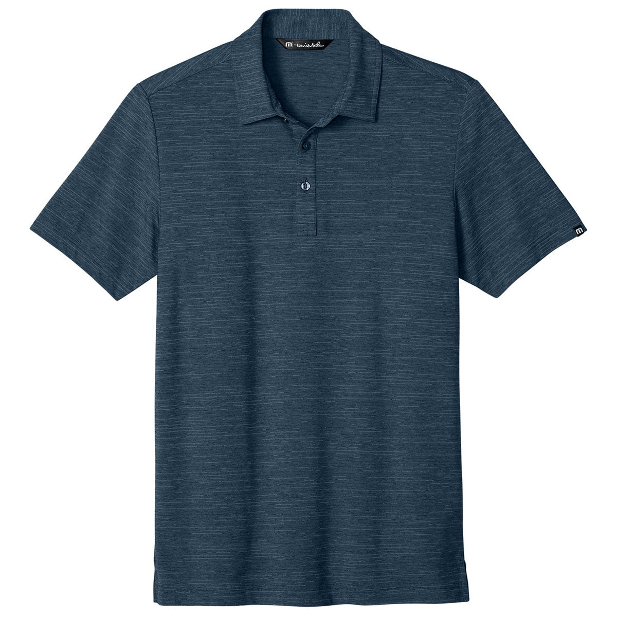 TravisMathew Men's Vintage Indigo Heather Crestview Polo