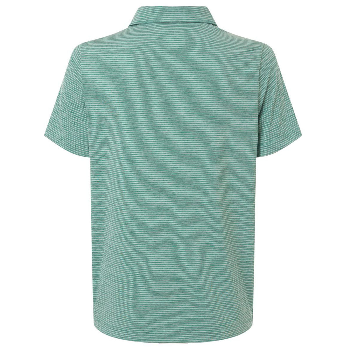 Team 365 Women's Sport Forest Heather/White Relay Heathered Stripe Polo