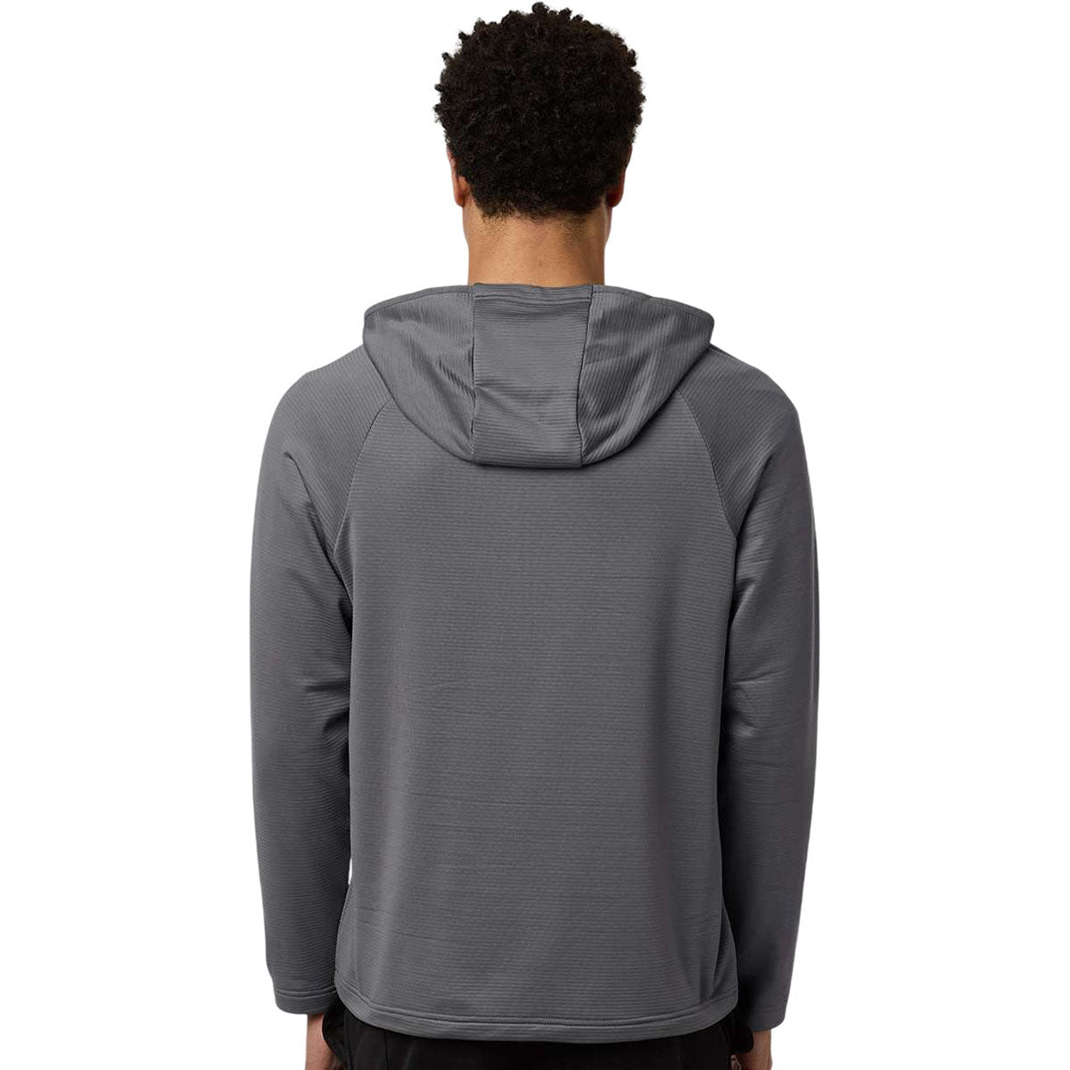 Team 365 Men's Sport Graphite Qualify Quarter-Zip Hooded Pullover