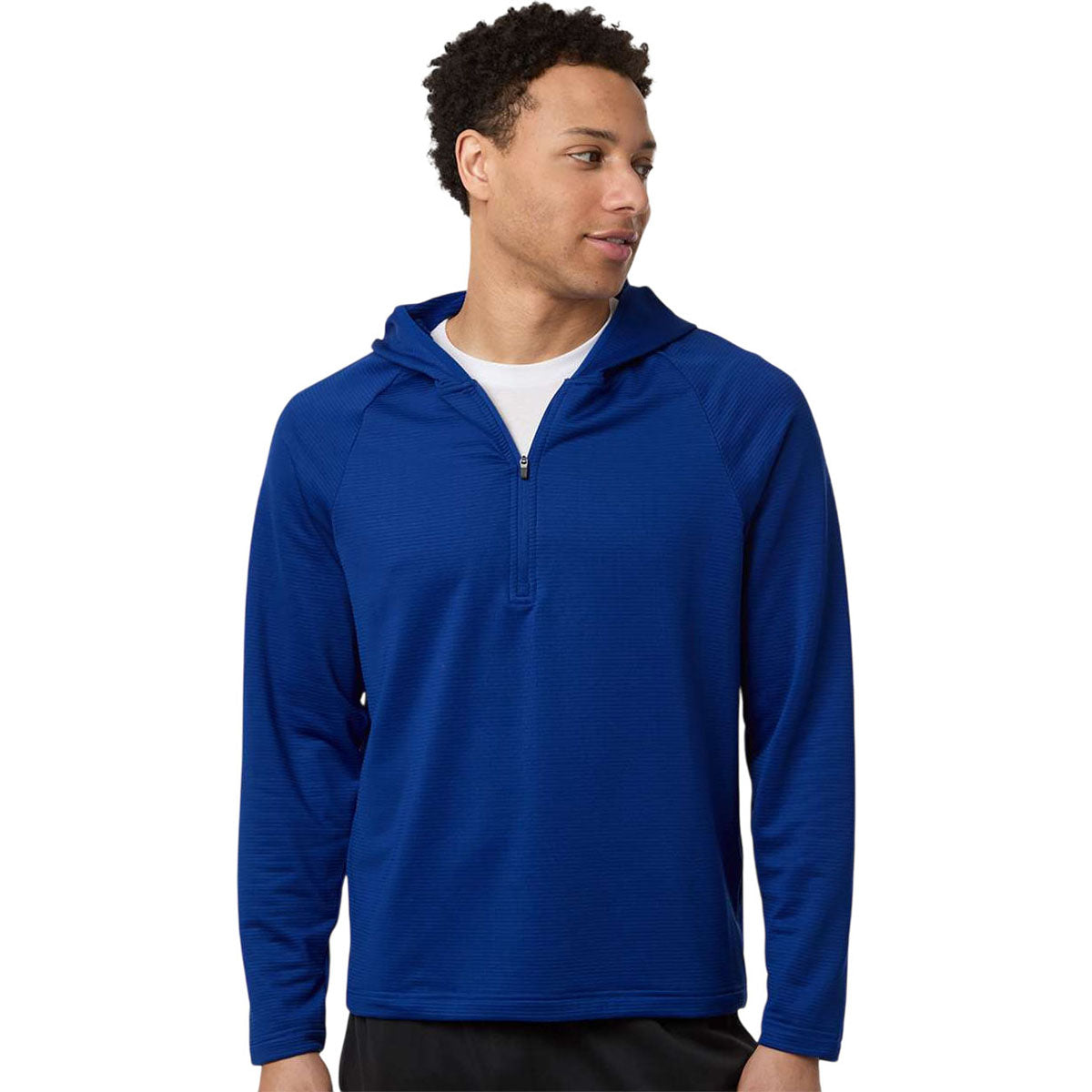 Team 365 Men's Sport Royal Qualify Quarter-Zip Hooded Pullover