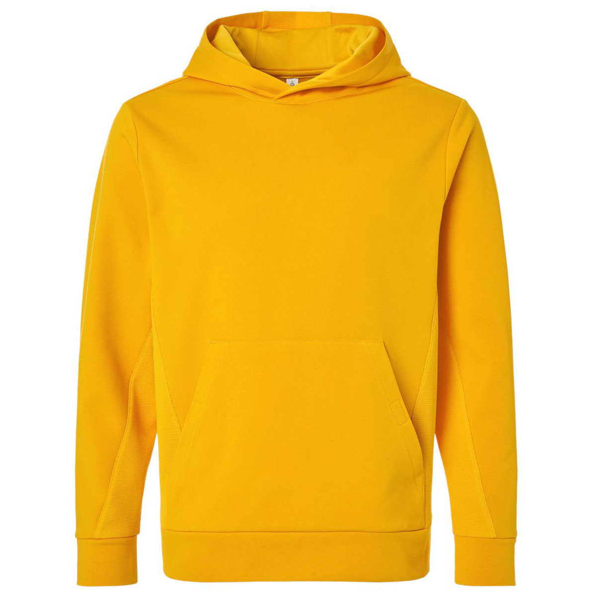 Team 365 Unisex Sport Athletic Gold Squad Hooded Tech Fleece Pullover