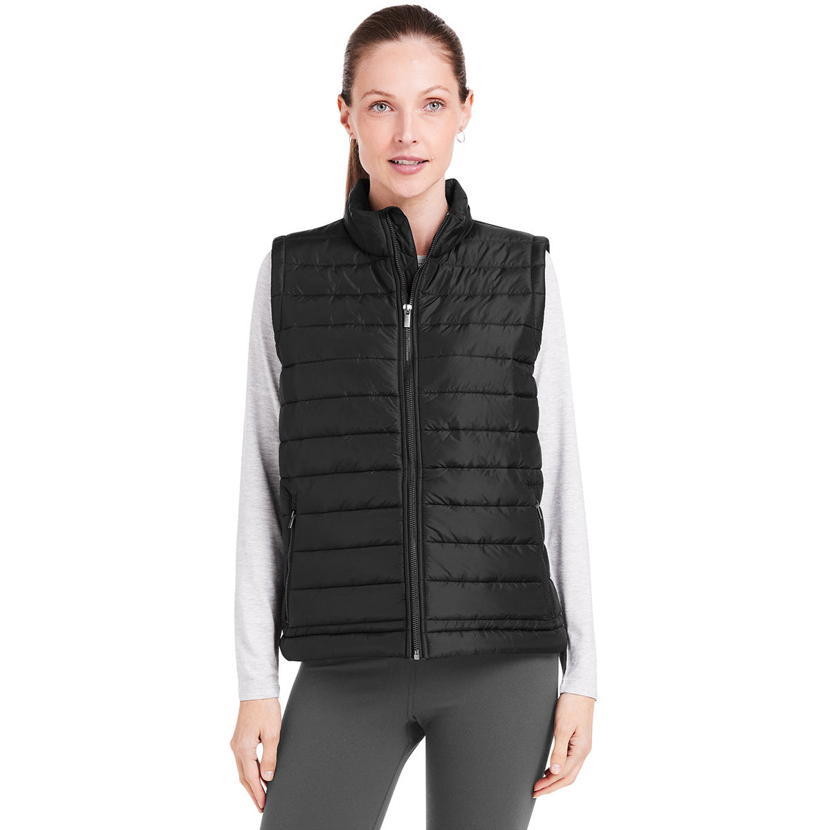 tasc Women's Black Quilted Puffer Vest