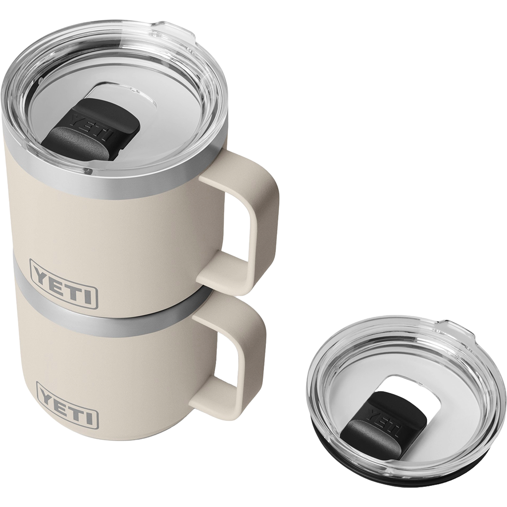 YETI Cape Taupe Rambler 14 oz Stackable Mug with Durasip Ceramic Lining