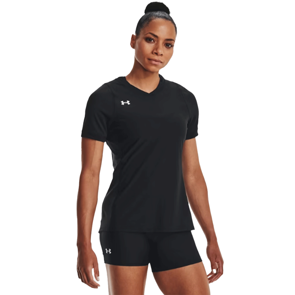 Under Armour Women's Black Powerhouse 2.0 Volleyball Short Sleeve Jersey