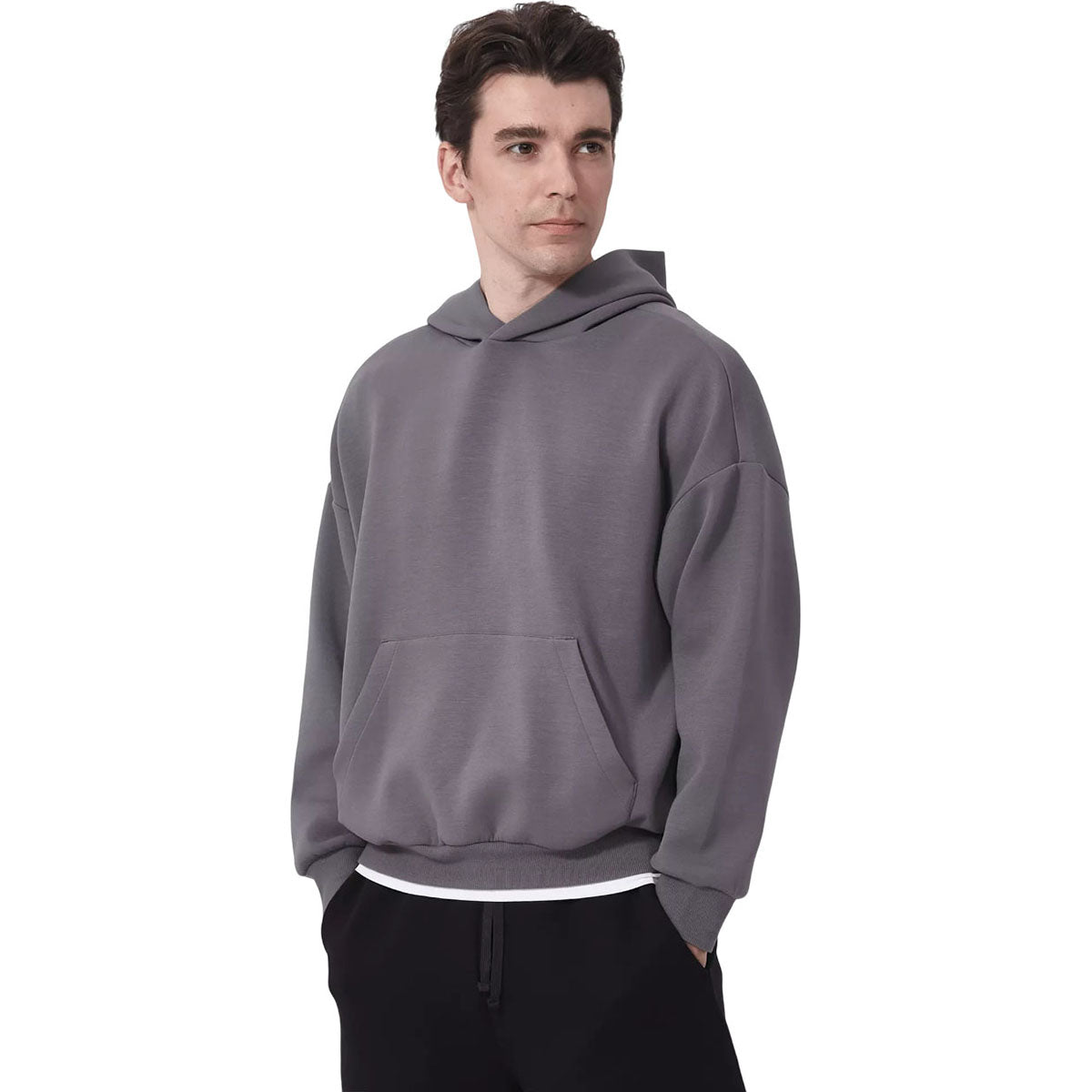 Levelwear Unisex Grey Stone Luxe Signature Hoodie